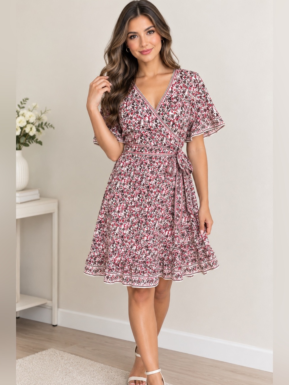 Max Studio Pink Floral Dress